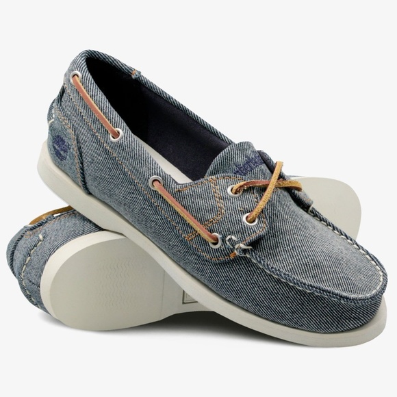 Timberland Shoes Timberland Denim Canvas Boat Shoes Sz Womens Poshmark